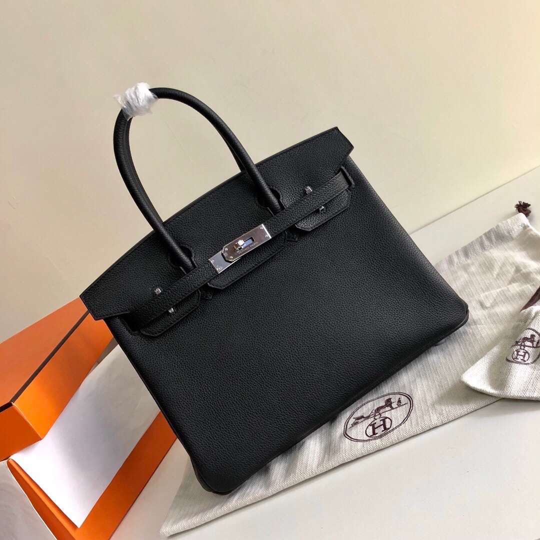 Hermes Birkin 35CM Togo Leather Handbag Black